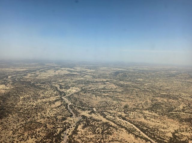 صورة من الجو لمنطقة دارفور