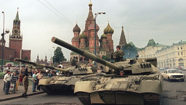 Golpe de agosto de 1991 foi um dos pontos altos da União Soviética