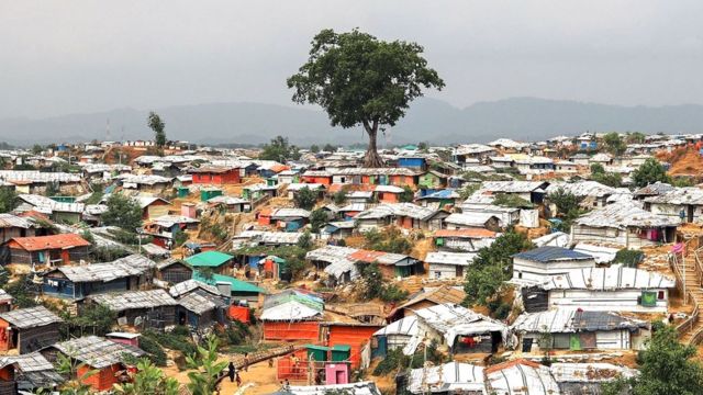 Rohingya refugee camps in Cox's Bazar in Bangladesh