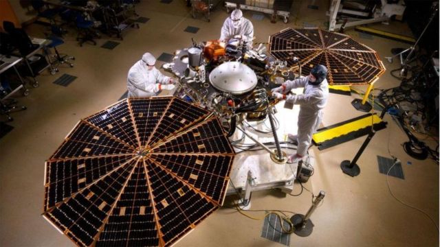 The InSight probe was launched to Mars in 2018 and landed in November of the same year.