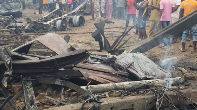 Gas explosion in Lagos