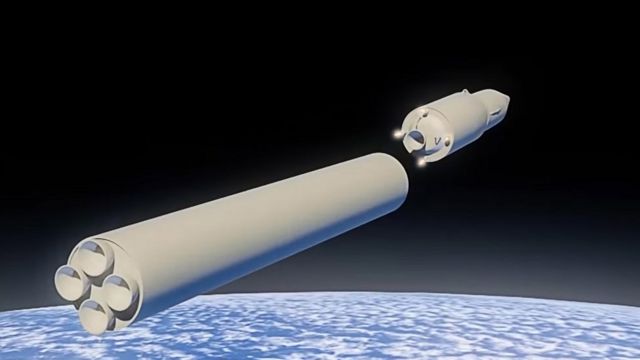 An illustration of a Russian Avangard impulse glide hypersonic weapon