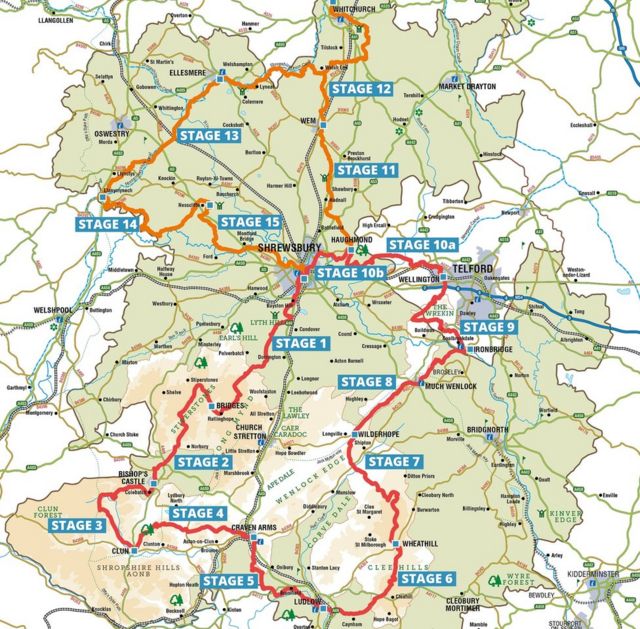 Shropshire Rights Of Way Map Shropshire Way: Walking Festival Launched - Bbc News