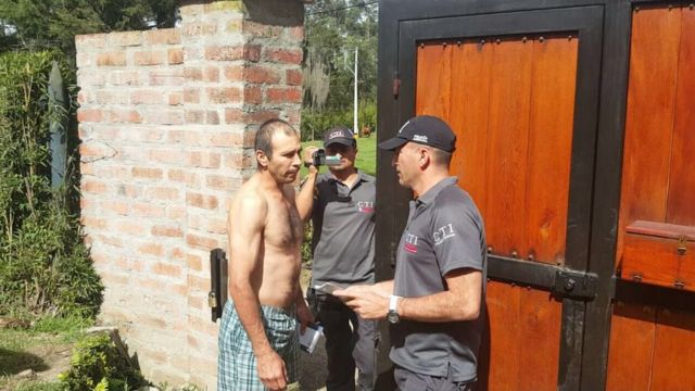 Martínez Betancur al momento de ser detenido.
