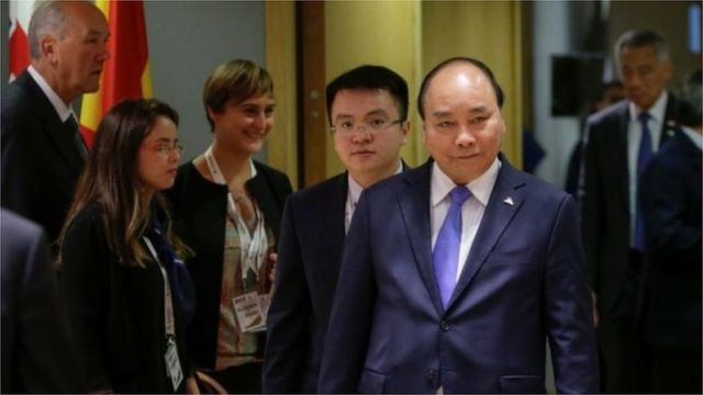 Thủ tướng Nguyễn Xuân Phúc dự Hội nghị ASEM Á-Âu hồi tháng 10/2018 tại trụ sở Liên minh Châu Âu ở Brussels