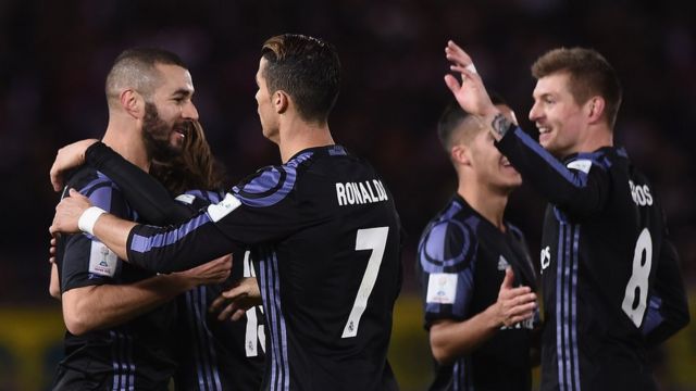 Karim Benzema dans le temps additionnel de la première mi-temps et Cristiano Ronaldo dans celui de la deuxième mi-temps, ont inscrit les buts madrilènes.