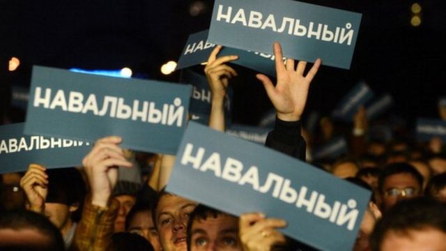 2013年，纳瓦尔尼竞选莫斯科市长，获大批群众支持。(photo:BBC)