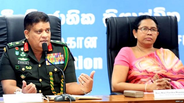 ලුතිනන් ජනරාල් ශවේන්ද්ර ද සිල්වා සහ සෞඛ්ය ඇමතිනී පවිත්රා වන්නිආරච්චි