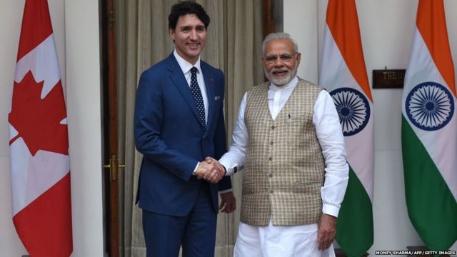 ਦਿੱਲੀ ਦੇ ਹੈਦਰਾਬਾਦ ਹਾਊਸ ਵਿੱਚ ਮੋਦੀ ਤੇ ਟਰੂਡੋ