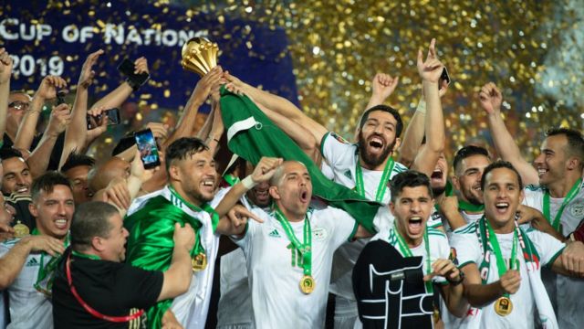 Algeria celebrate dia win for AFCON