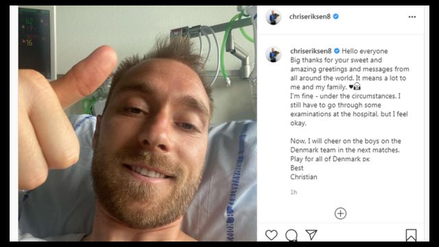 Christian Eriksen The Footballer Says He Is Feeling Fine Cbbc Newsround