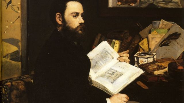 Retrato de Émile Zola pintado por Édouard Manet