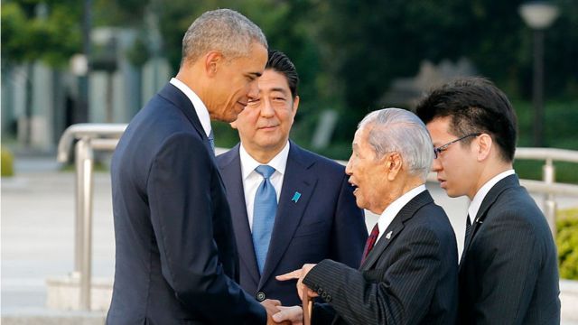 Barack Obama en Hiroshima.
