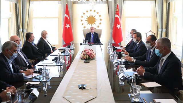 Erdoğan ve Haniye, 22 Ağustos'ta İstanbul'da bir araya geldi.