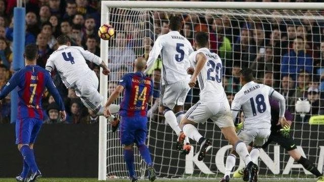 Sergio Ramos equalizes for Real Madrid