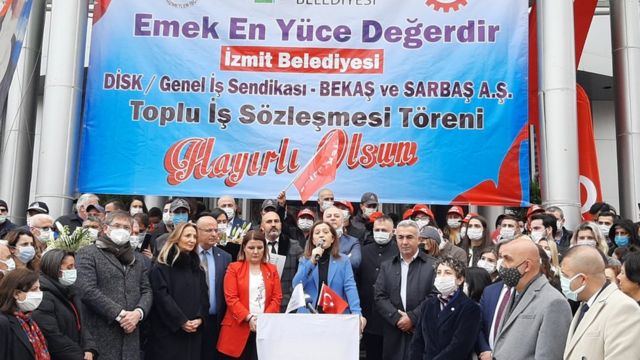 maaş anlaşması töreni