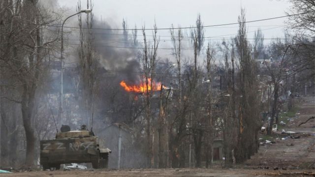 Destruction in Mariupol