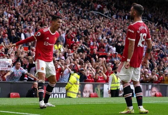 Ronaldo's Worn Shirt, Manchester United-Aston Villa 2021