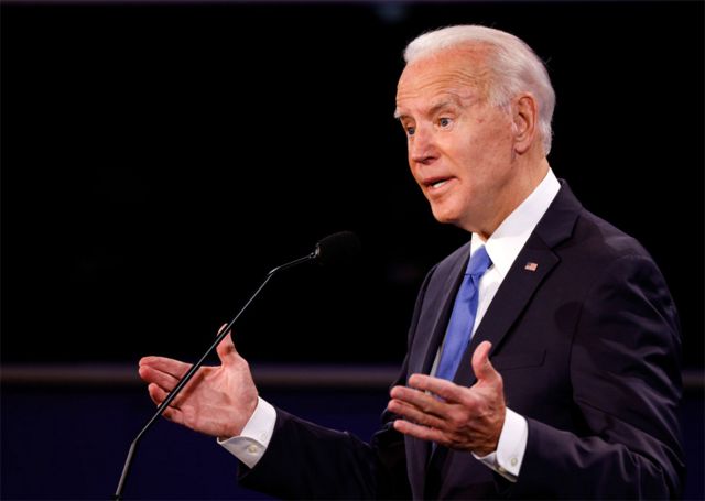 Former Vice President Joe Biden also appeared in the debate.