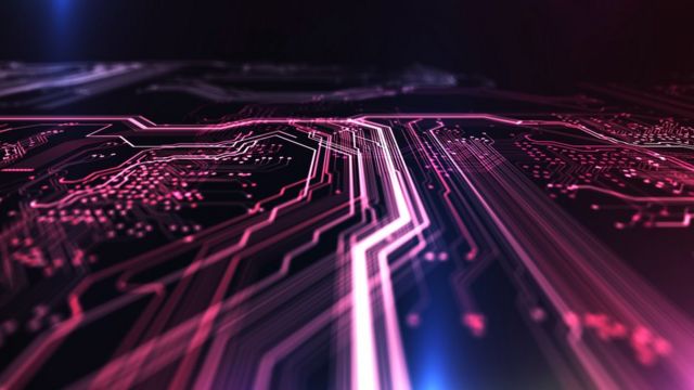Um circuito de computador imaginado