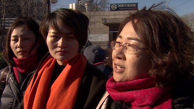 The wives of three detained rights lawyers in China are demanding answers