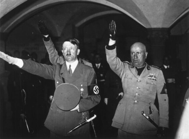 हिटलर और मुसोलिनी