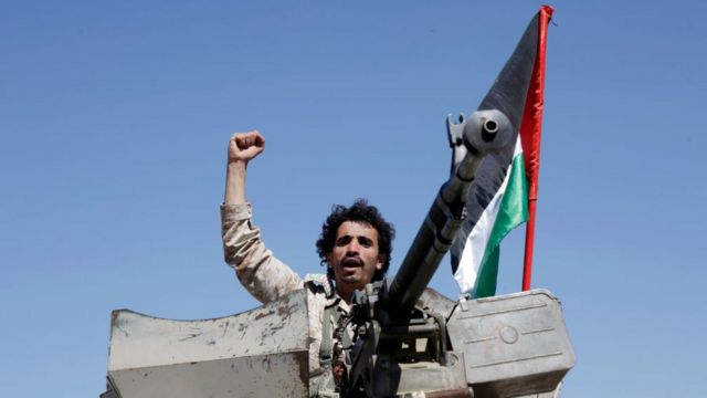 イエメンの武装組織フーシ派の戦闘員