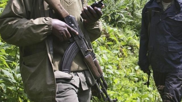 Rangers armés dans le parc national des Virunga