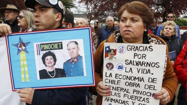 Seguidores de Augusto Pinochet