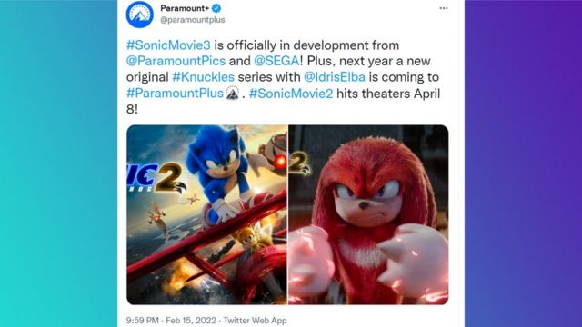 Sonic 3 confirmed and Knuckles - aka Idris Elba - gets his own TV show -  BBC Newsround