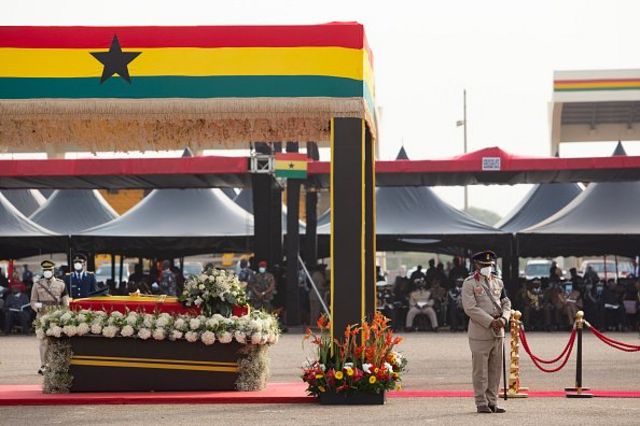 Burial of Jerry Rawlings: Late Ghana Prez Jerry John Rawlings Funeral photos for Black Star Square, Accra military cemetery