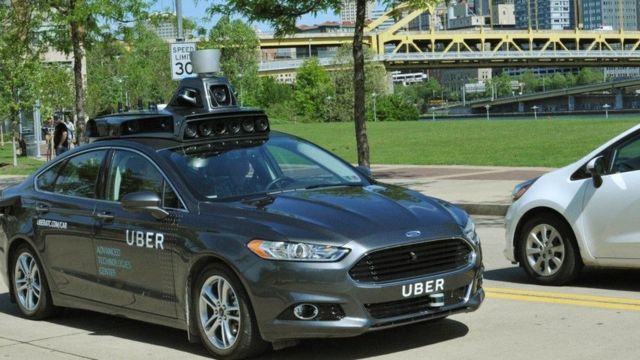 Ford Fusion testado pela Uber