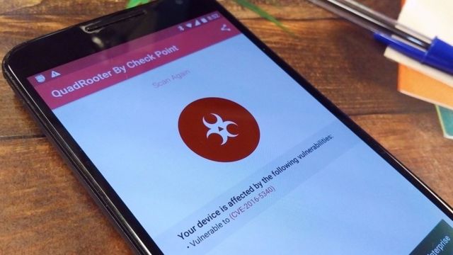 Un teléfono inteligente con Android, alertado de las fallas