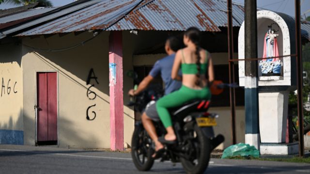 Grafiti del El Clan del Golfo, también conocido como Autodefensas Gaitanistas de Colombia