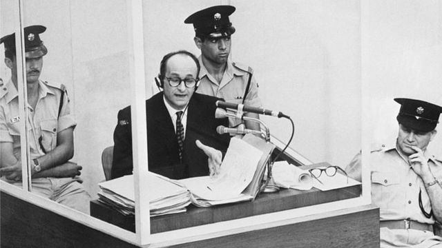 Adolf Eichmann en su juicio