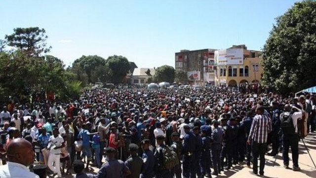 Manifestants en République Démocratique du Congo