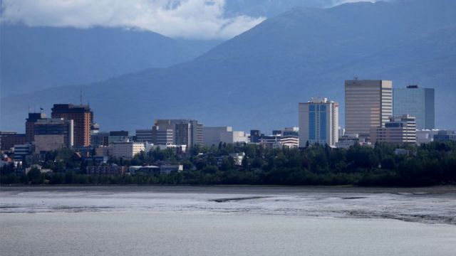 Vista panorámica de Anchorage