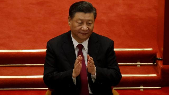 Chinese President Xi Jinping at the Chinese People's Political Consultative Conference.