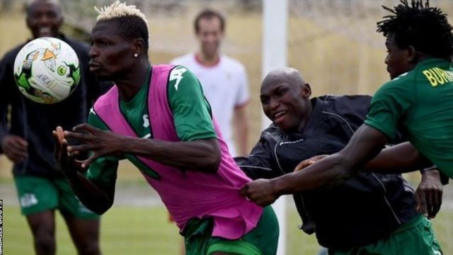 Les Etalons du Burkina Faso lors d'une séance d'entraînement