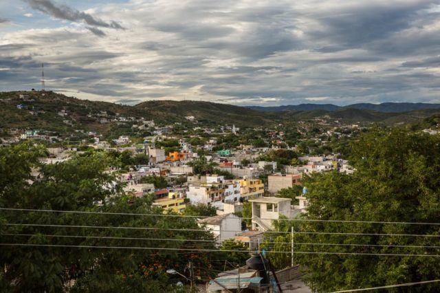 A view of the town of Acatlán, Puebla, Mexico, October 18, 2018