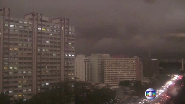 Sao Paulo oscurecido por el humo