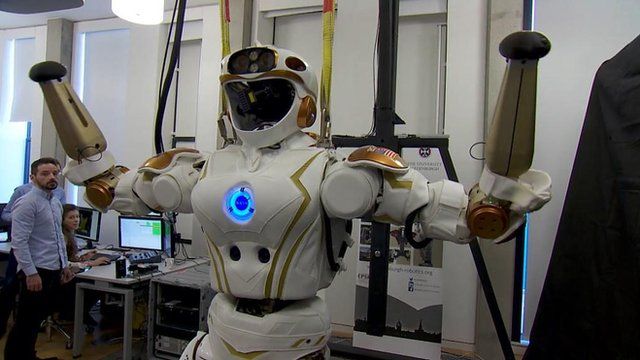 Nasa space robot Valkyrie trained to act like a human - CBBC Newsround