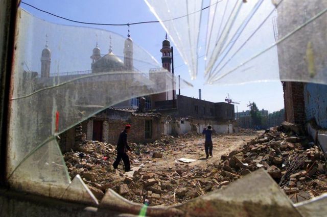 mosque destroyed