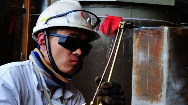 Trabajador en China