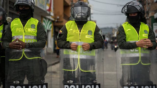 Policía colombiana