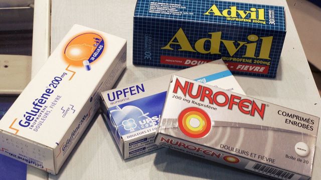 Medicamentos analgésicos de uso común basados ​​en ibuprofeno.