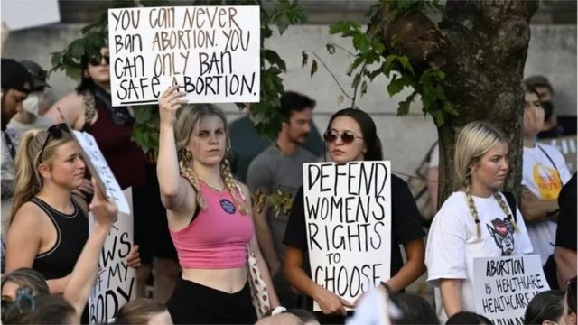 ABD kürtaj yasağı protestosu