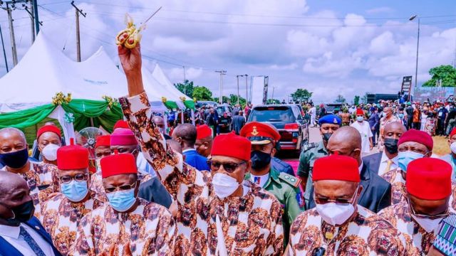 video of buhari visit to imo state