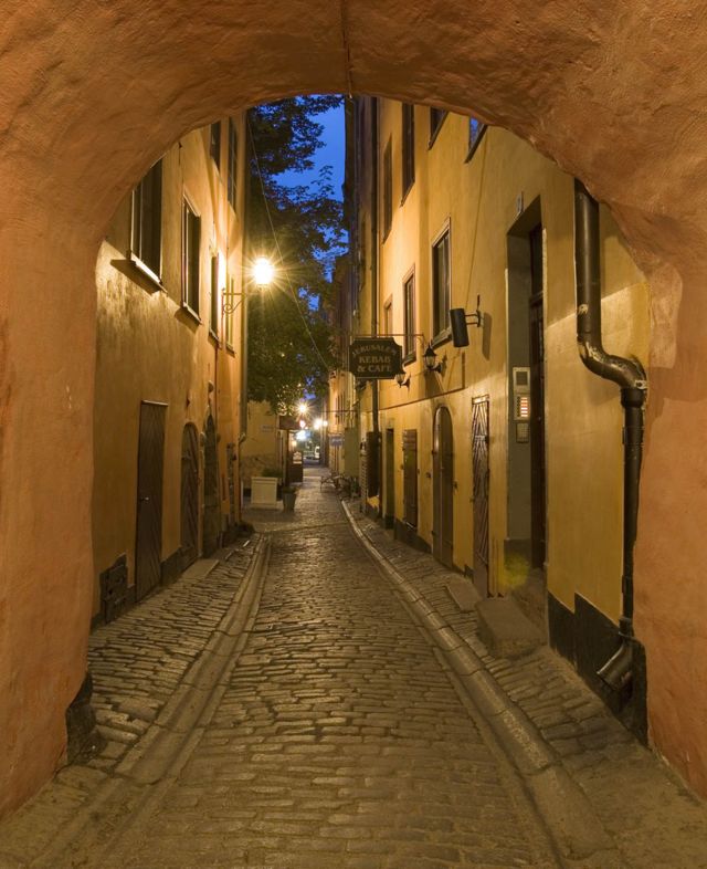 Переулок в Стокгольме