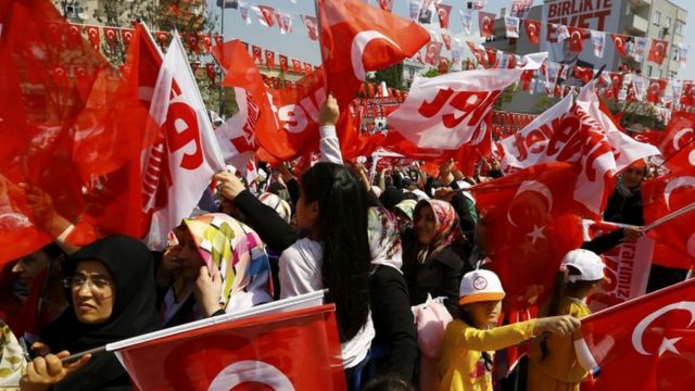 İstanbulda "Bəli" tərəfdarları